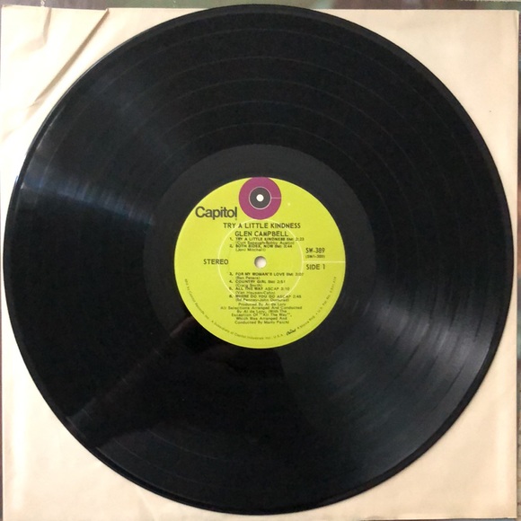 Glen Campbell Try A Little Kindness Vinyl Lp - Picture 5 of 10